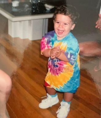 Rhonda Ehrlich son Max Ehrich while young.